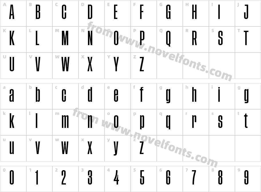 Tusker Grotesk 3500 MediumCharacter Map
