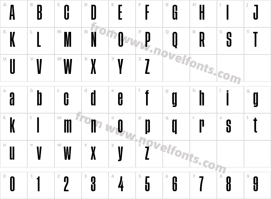 Tusker Grotesk 3600 SemiboldCharacter Map