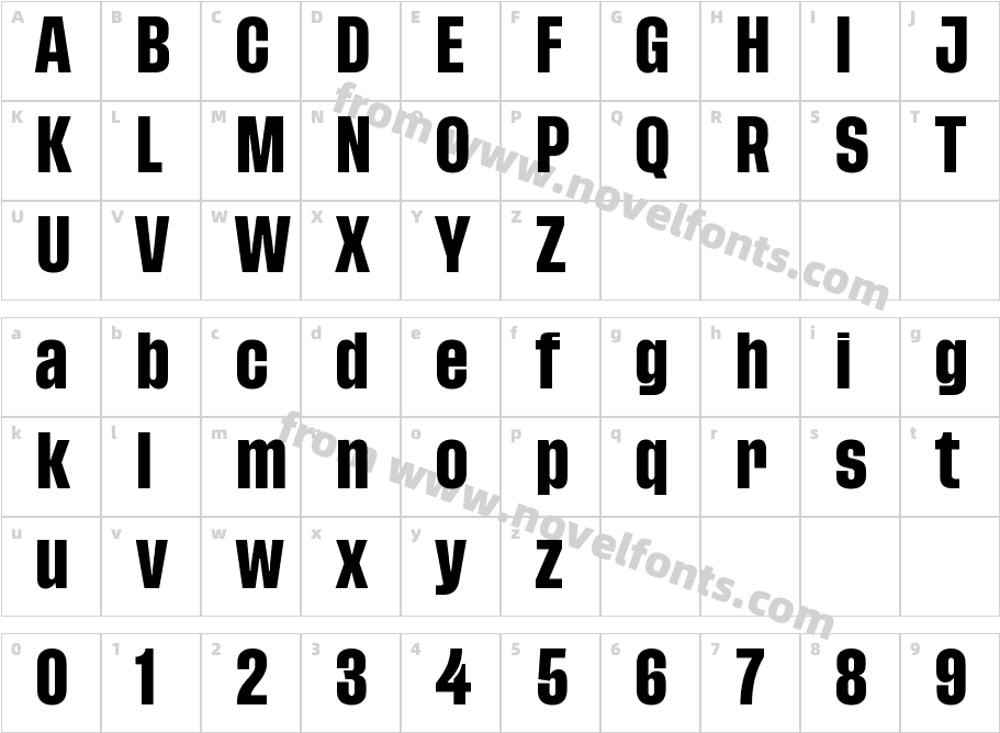 Tusker Grotesk 6600 SemiboldCharacter Map
