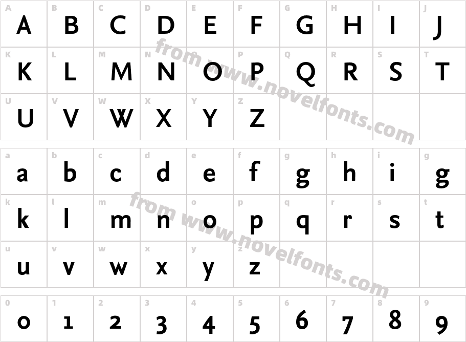 NexusSans-BoldCharacter Map