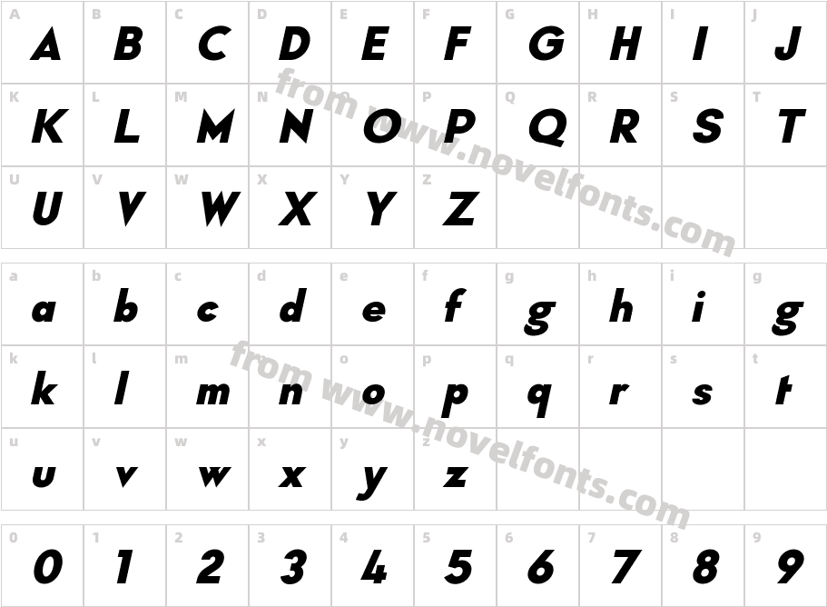 Typo Formal Demo Bold ItalicCharacter Map