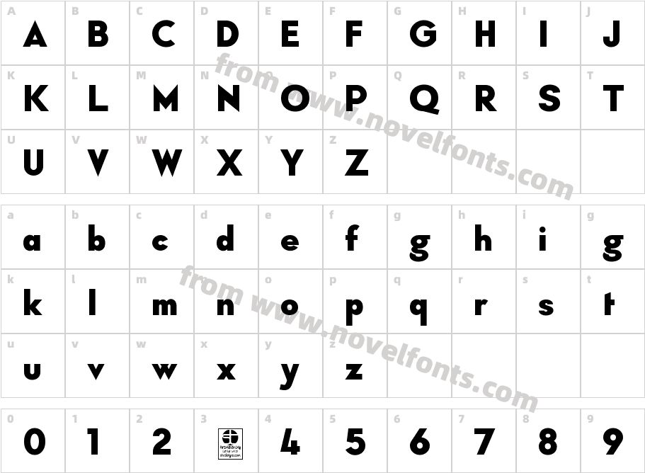 Typo Formal Demo BoldCharacter Map