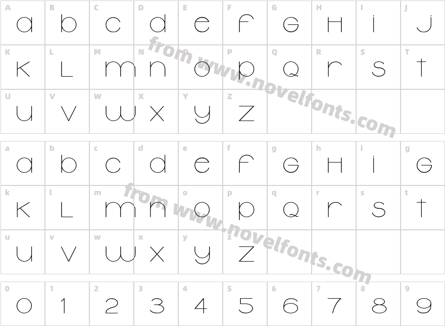 TypolinoCharacter Map