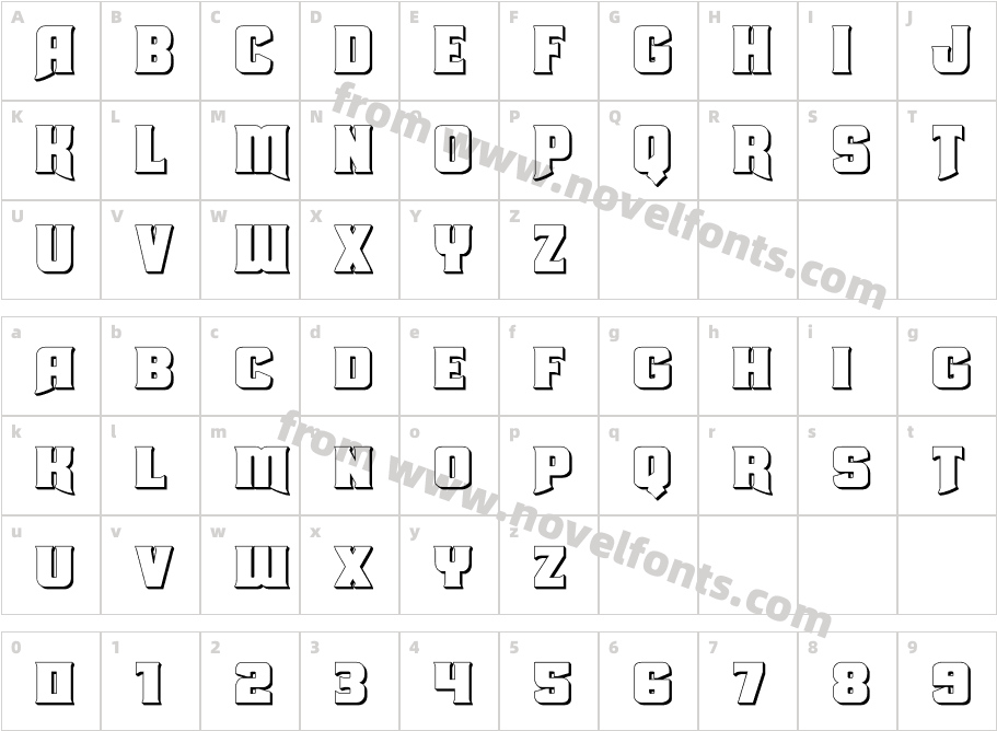 Union Gray 3DCharacter Map
