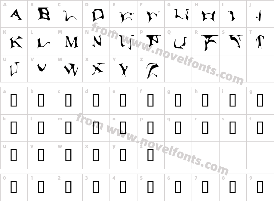 Antopol ReturnCharacter Map