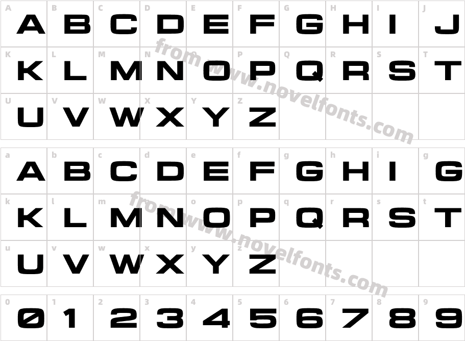 Unison Pro BoldCharacter Map
