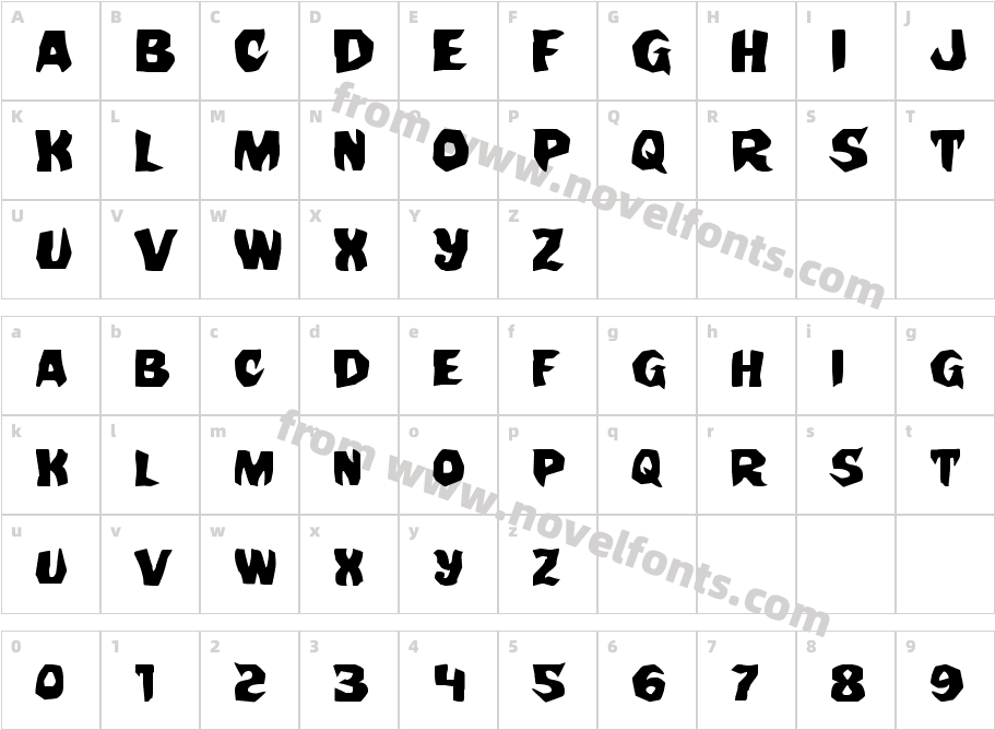 Nightchilde ExpandedCharacter Map