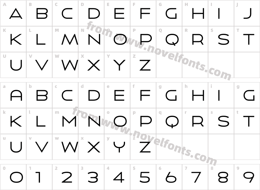 Uomo ExpandedCharacter Map