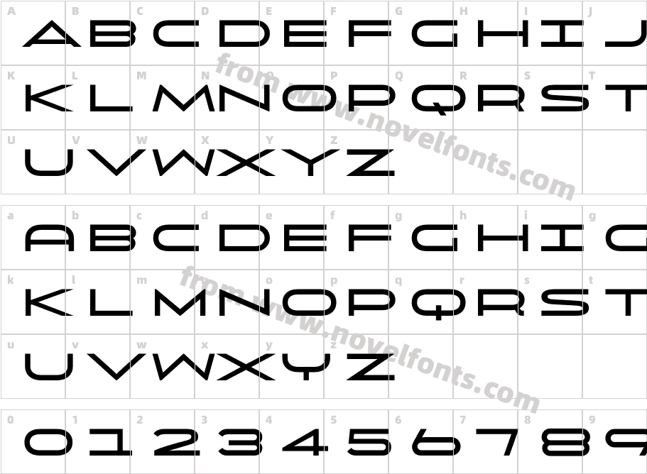 Uomo Wide BoldCharacter Map