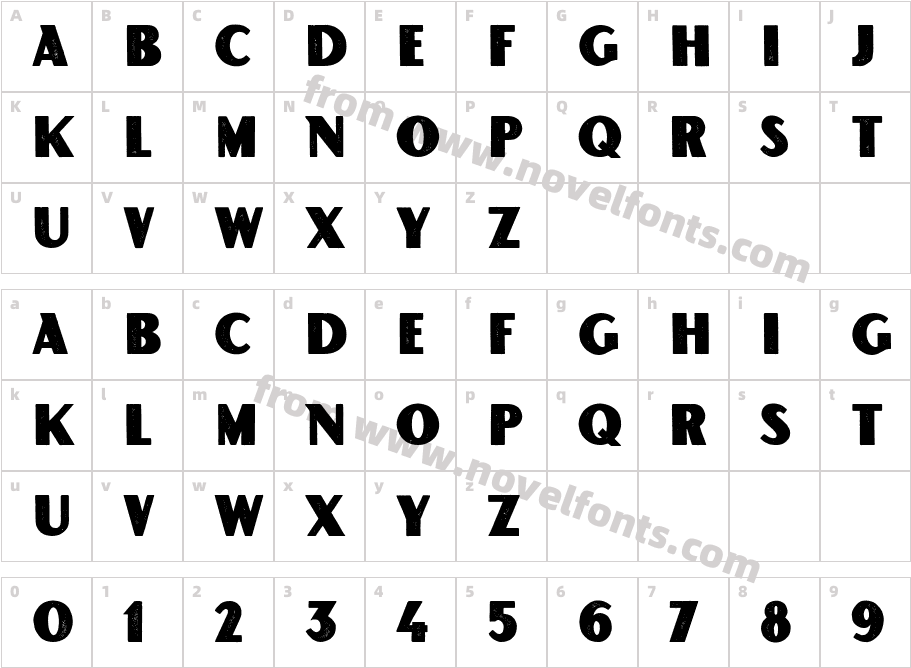 VFC Ogar PressCharacter Map
