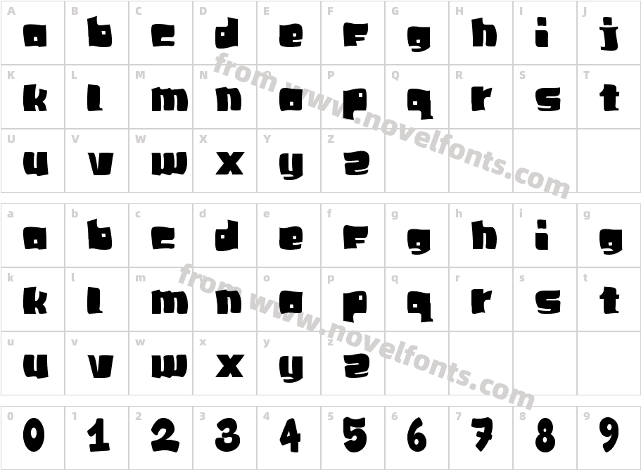 VIP Arabic TypoCharacter Map