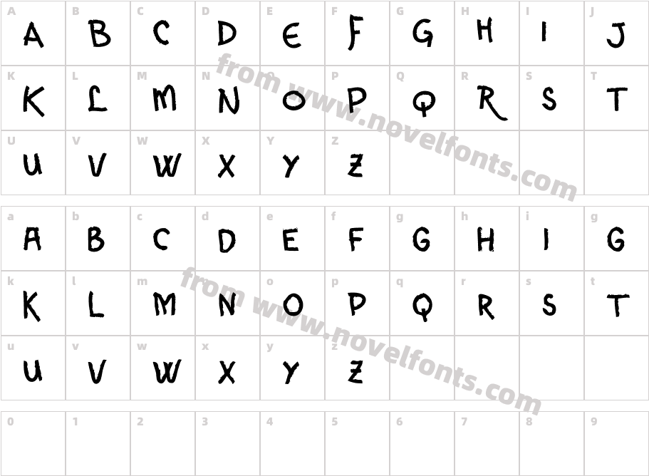 VTKS CORECharacter Map