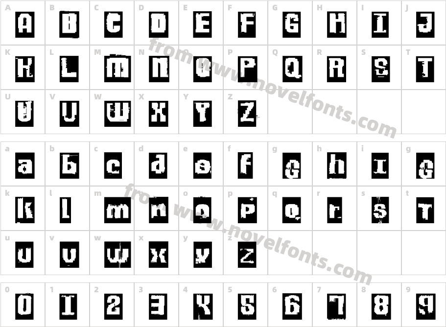 NilNilSixNineCharacter Map