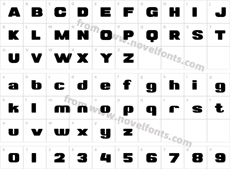 Valonik BlackCharacter Map
