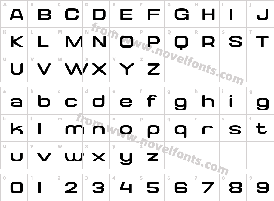 Valonik LightCharacter Map