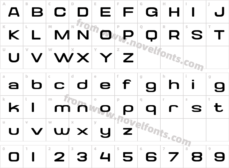 Valonik LightCharacter Map