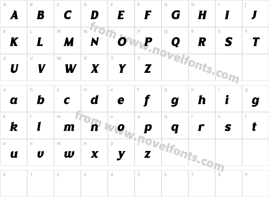 ValtyDEMO Bold ItalicCharacter Map