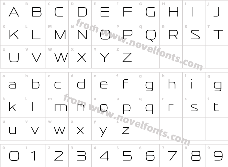 Vartek W03 Semi Expanded LightCharacter Map