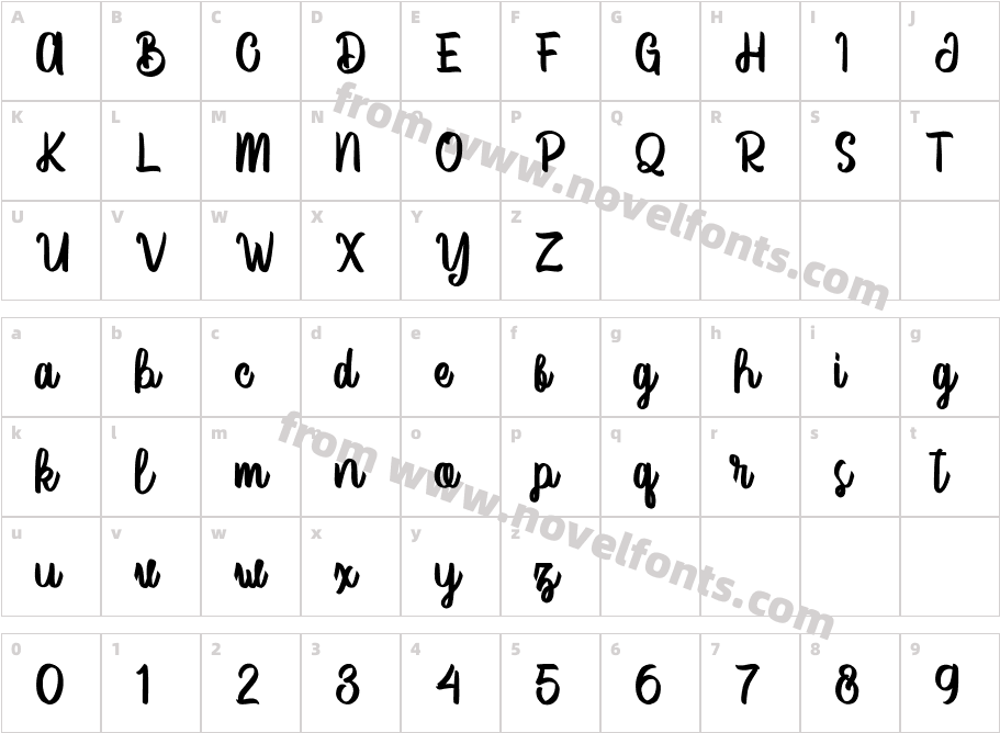 Vector TypeCharacter Map