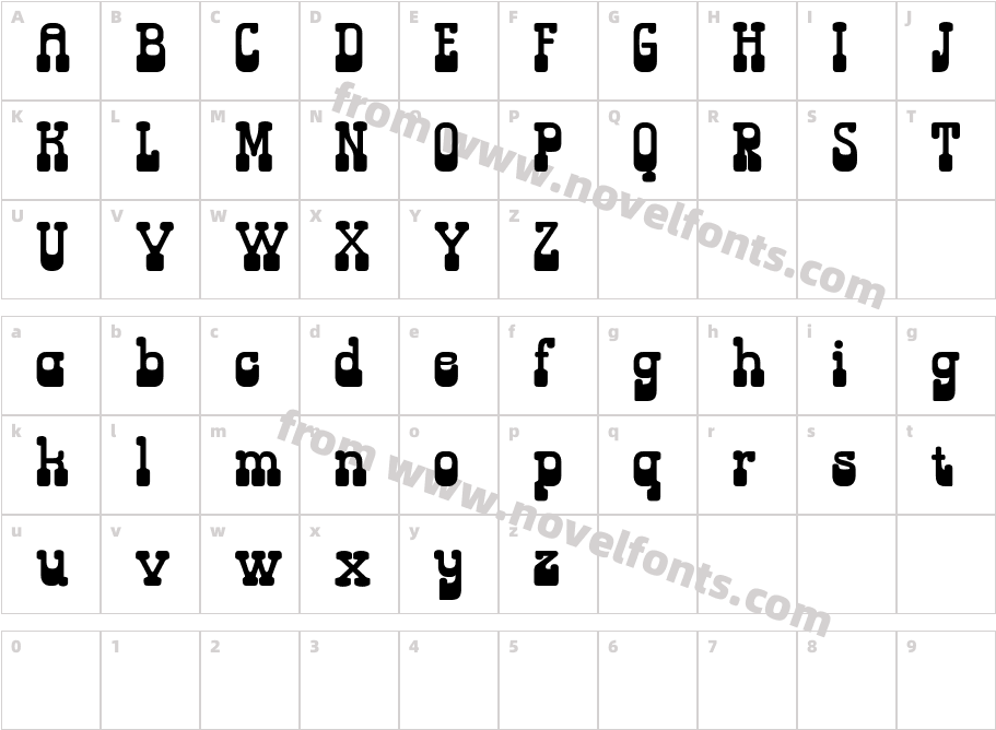 Velton Demo RegularCharacter Map