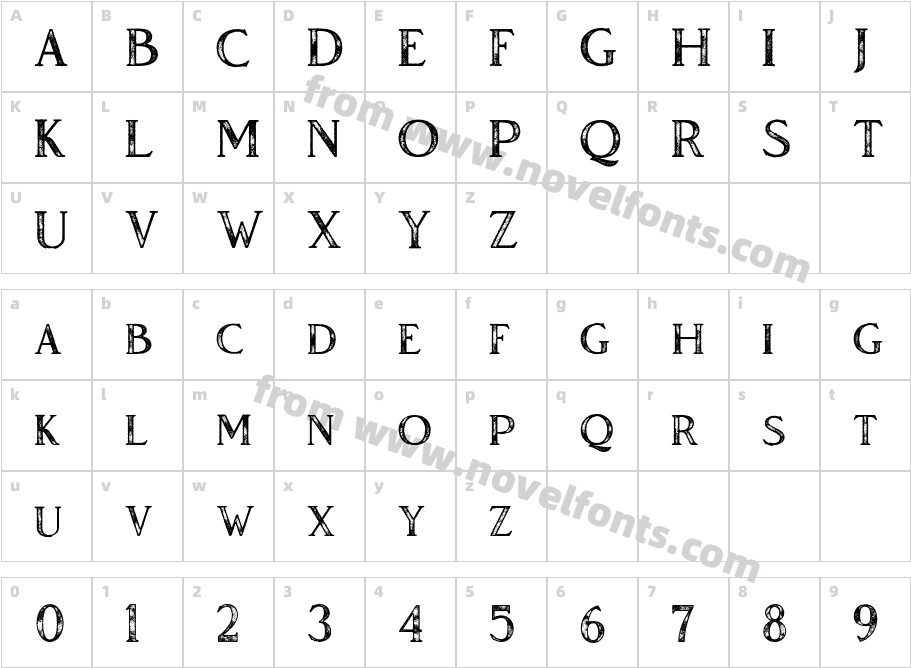 Vendeur StampCharacter Map
