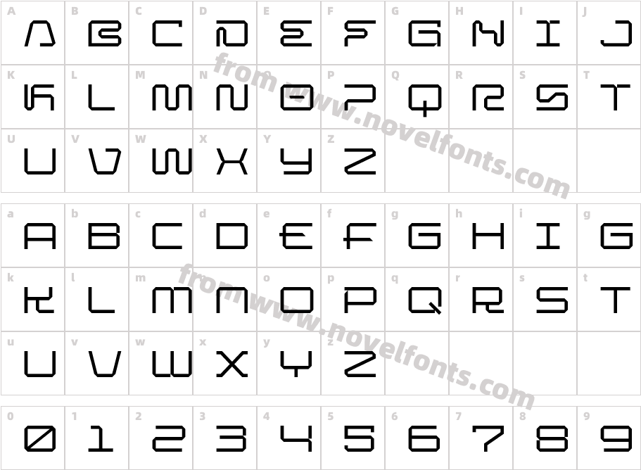 Venora RegularCharacter Map