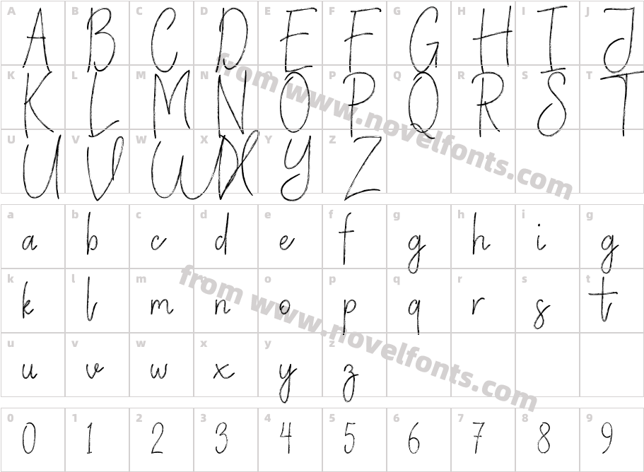 Vertical Brushy FreeCharacter Map