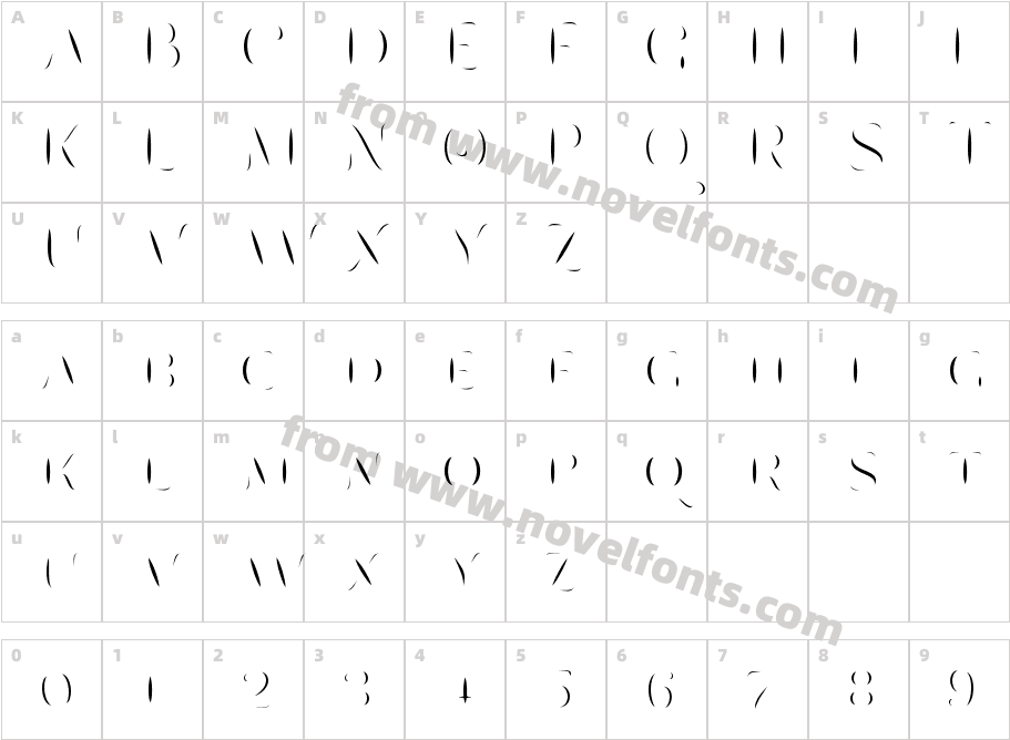 Vianor DecorCharacter Map
