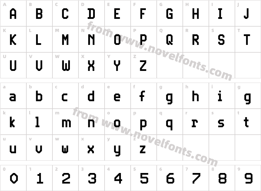 Video Cond MediumCharacter Map