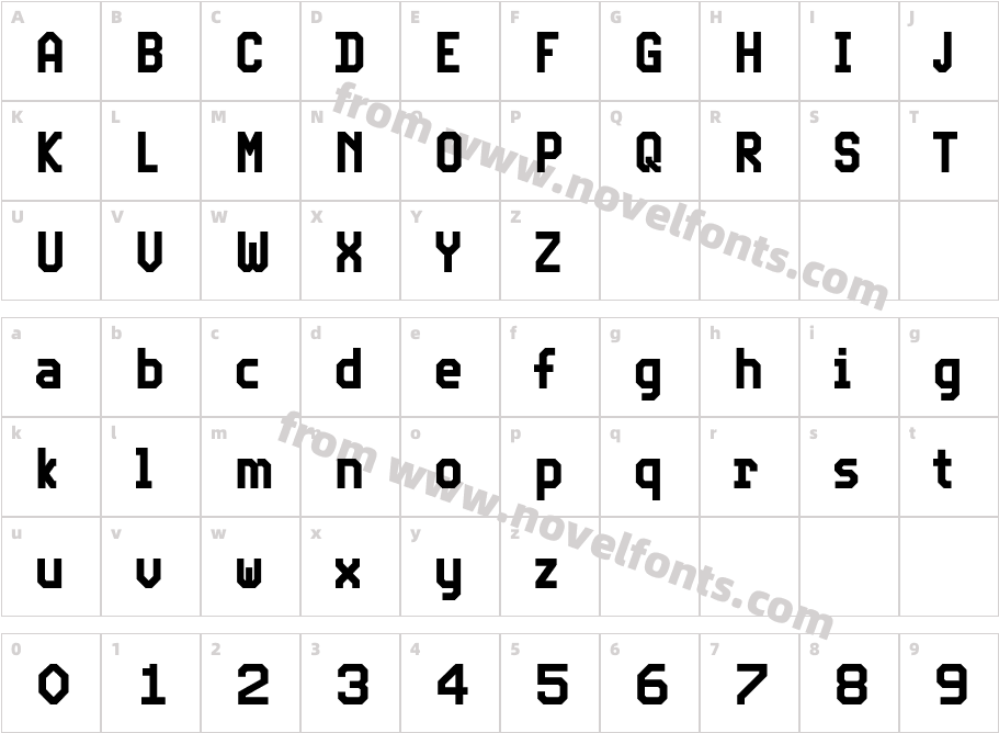 Video Cond SemiboldCharacter Map