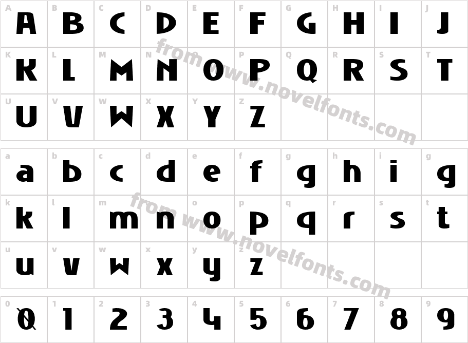 Niobium BlackCharacter Map