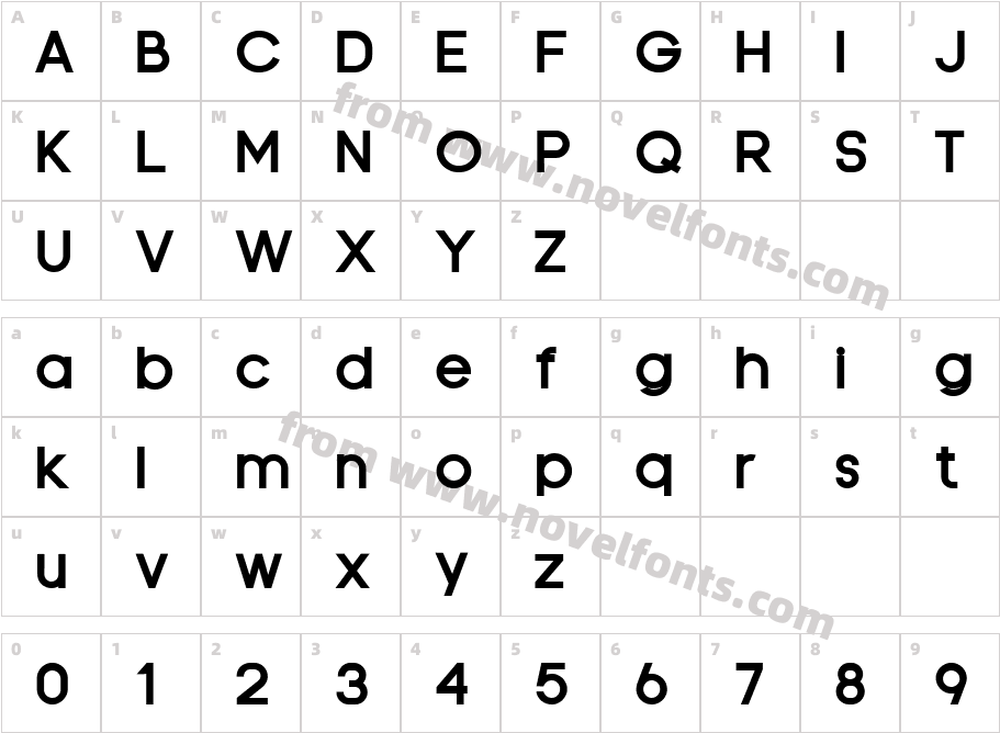 Vilane SemiboldCharacter Map