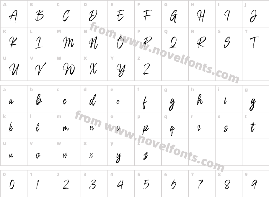 Violette BrushCharacter Map