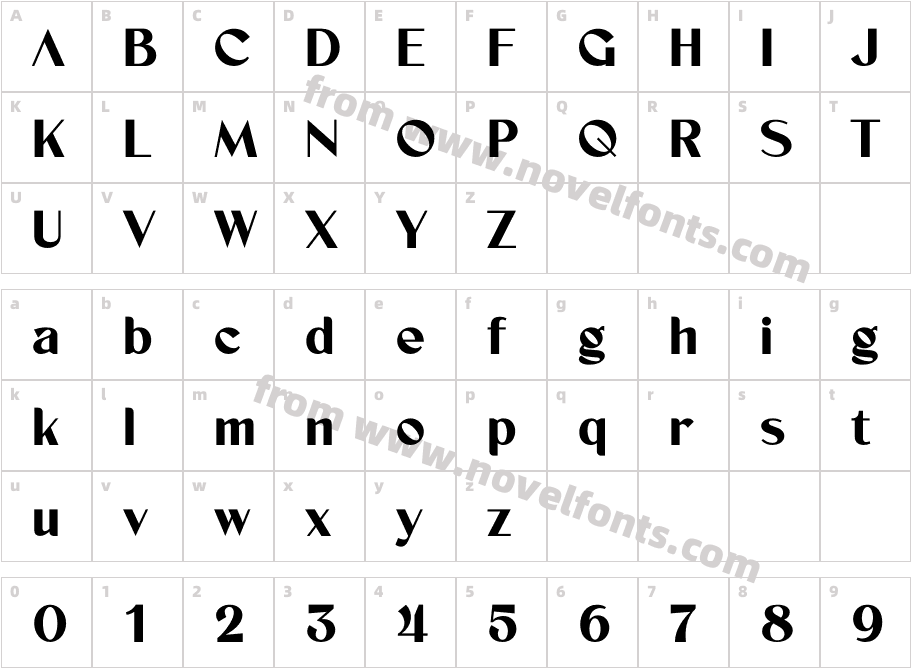 Vonca Extra BoldCharacter Map
