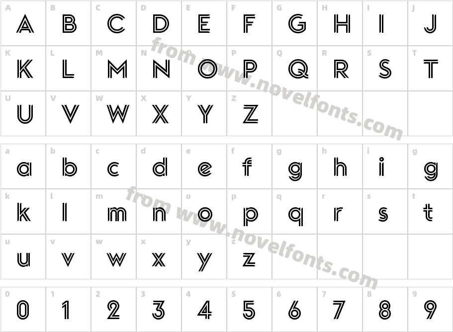 Voyages HeadlineCharacter Map