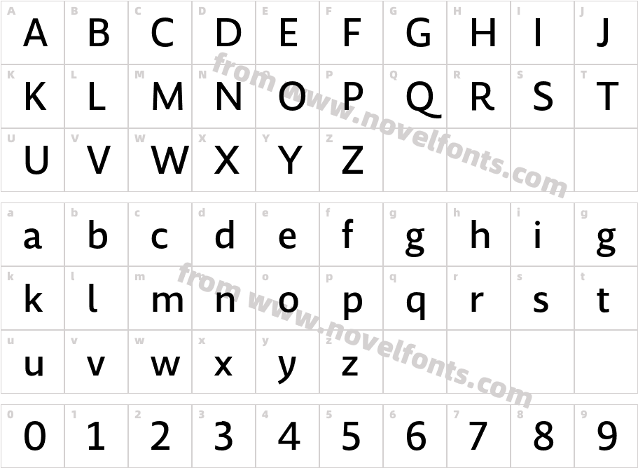 Vyoma MediumCharacter Map