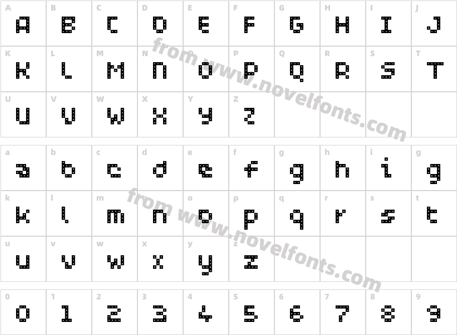 WCPIXHOLE BtaCharacter Map