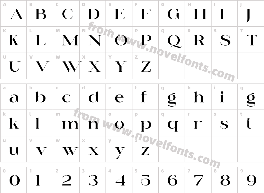 WEST MOSCOWCharacter Map