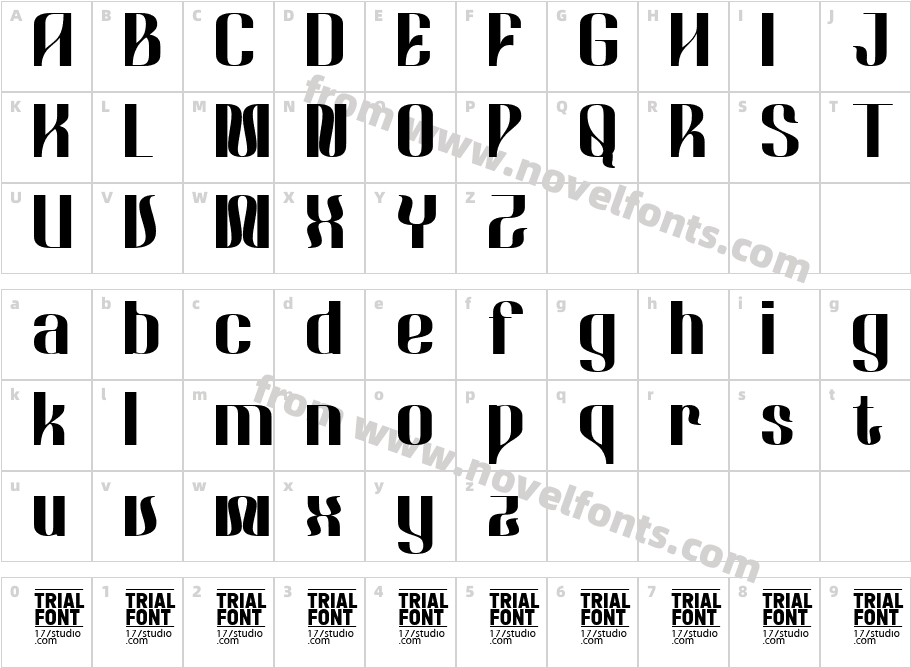 WHETHER SAVORING DEMO BoldCharacter Map