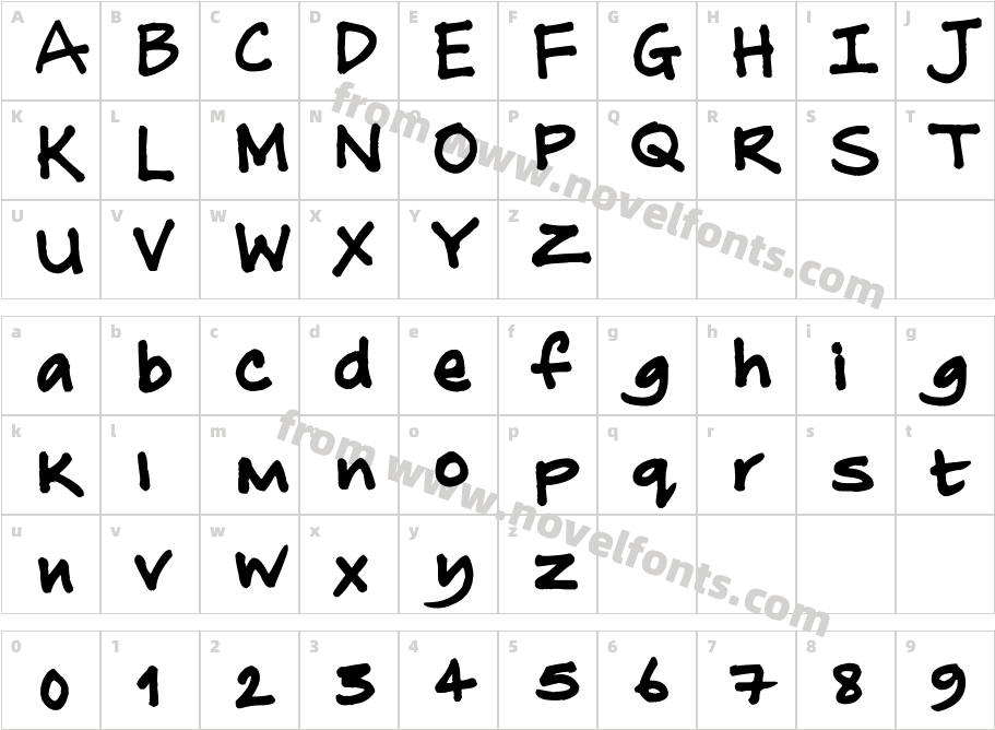 No other nameCharacter Map