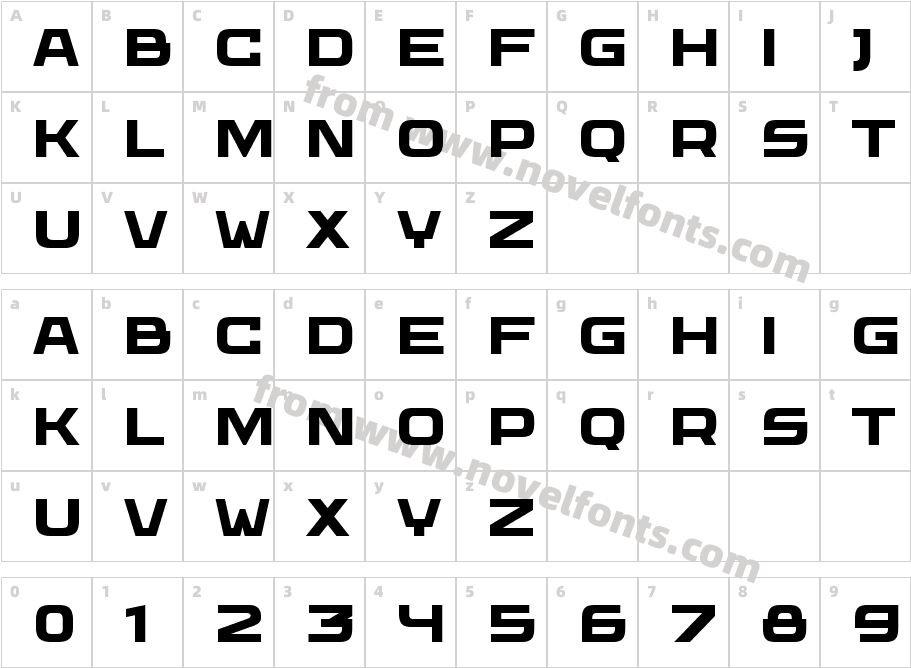 Wadik BoldCharacter Map