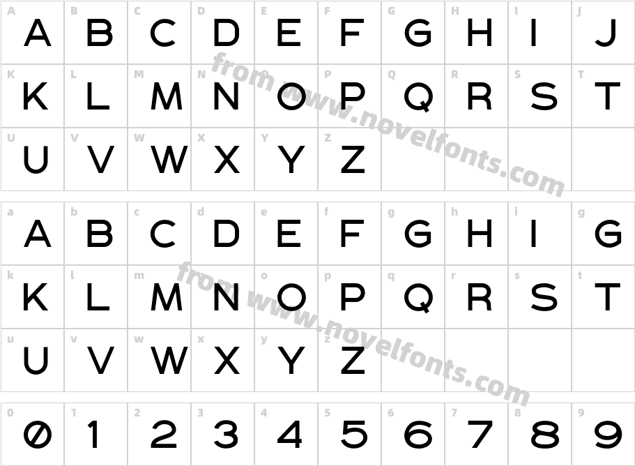 Wardrum RegularCharacter Map