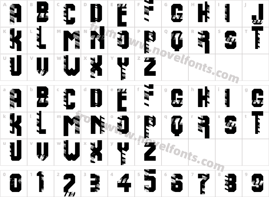WarningCharacter Map
