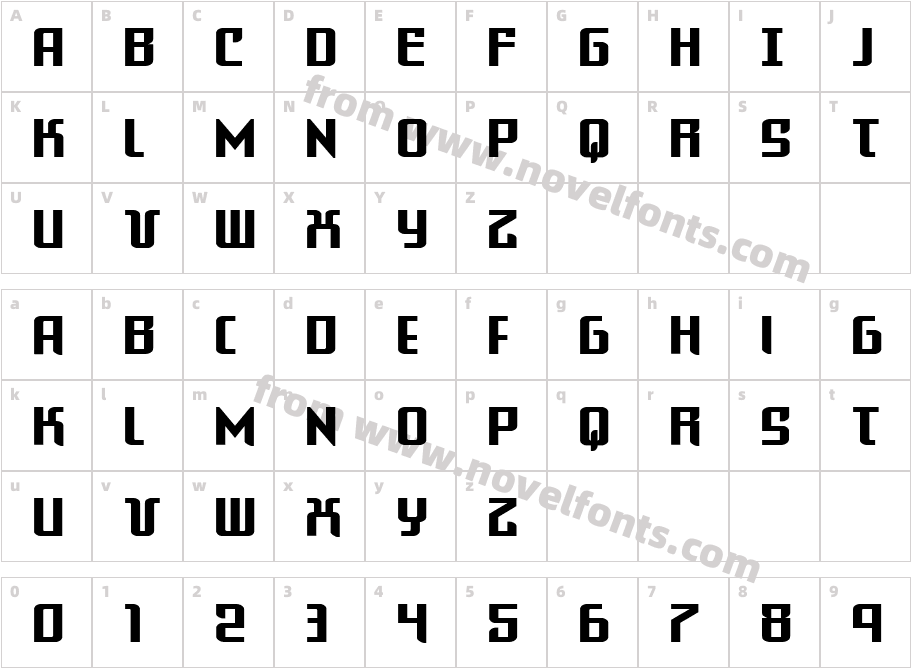 Warriatron Expanded StraightCharacter Map