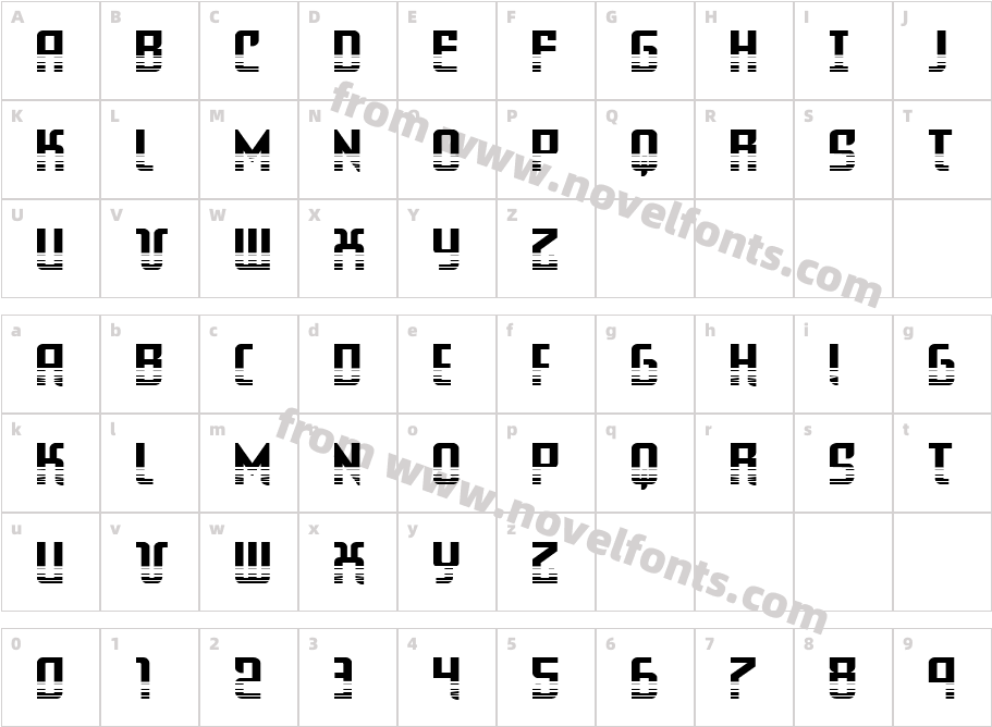 Warriatron Halftone StraightCharacter Map