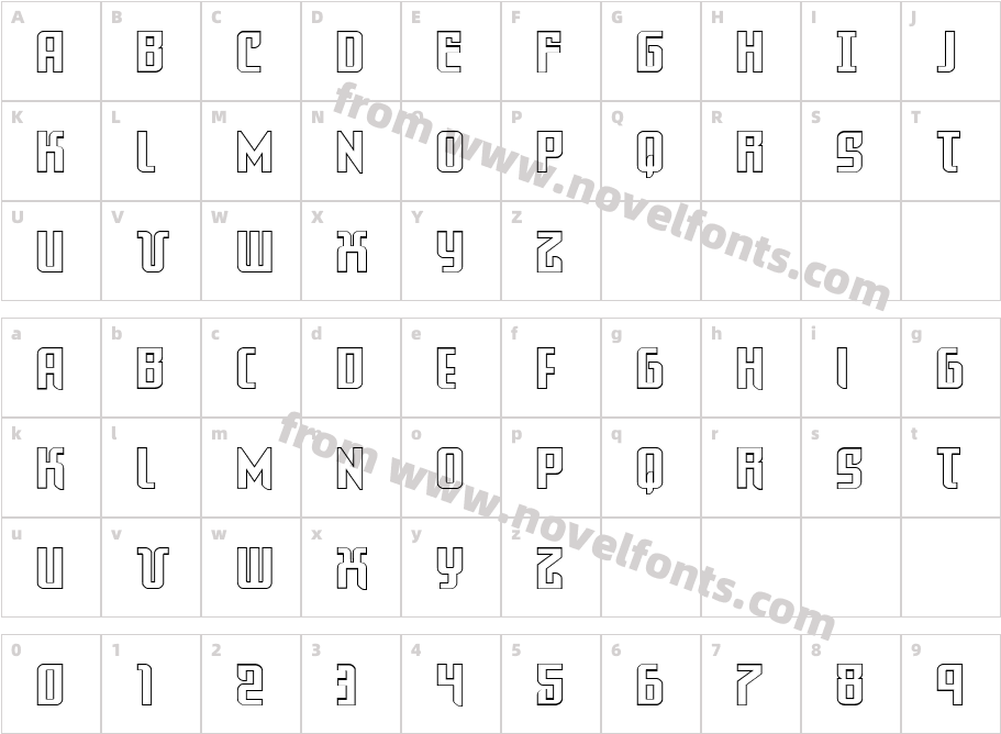 Warriatron Outline StraightCharacter Map