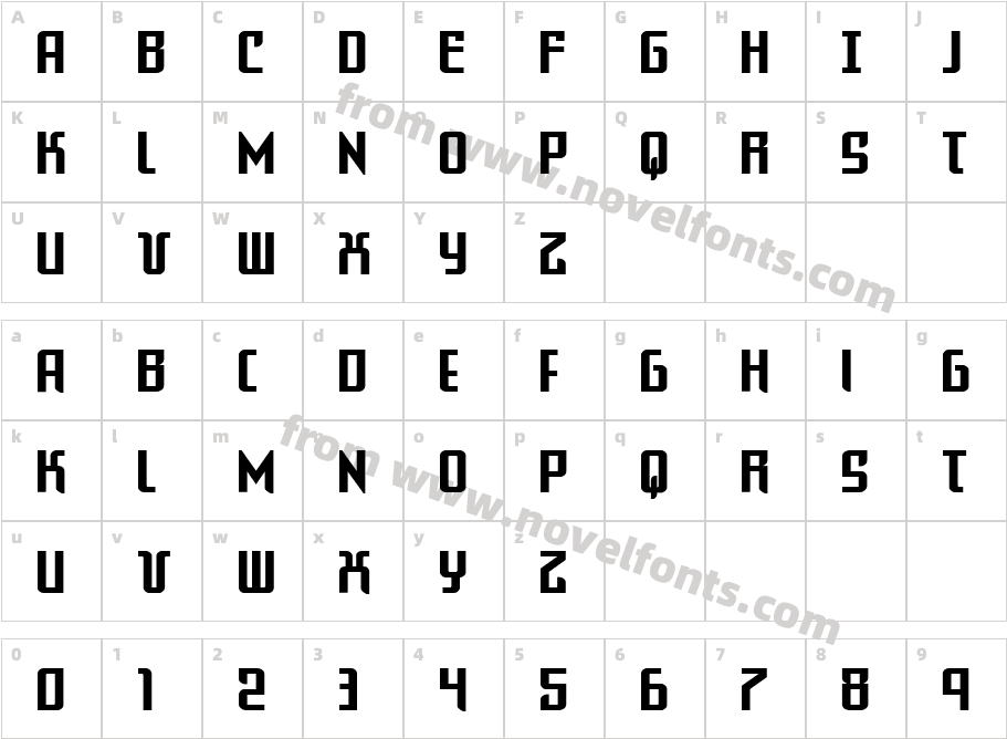 Warriatron StraightCharacter Map