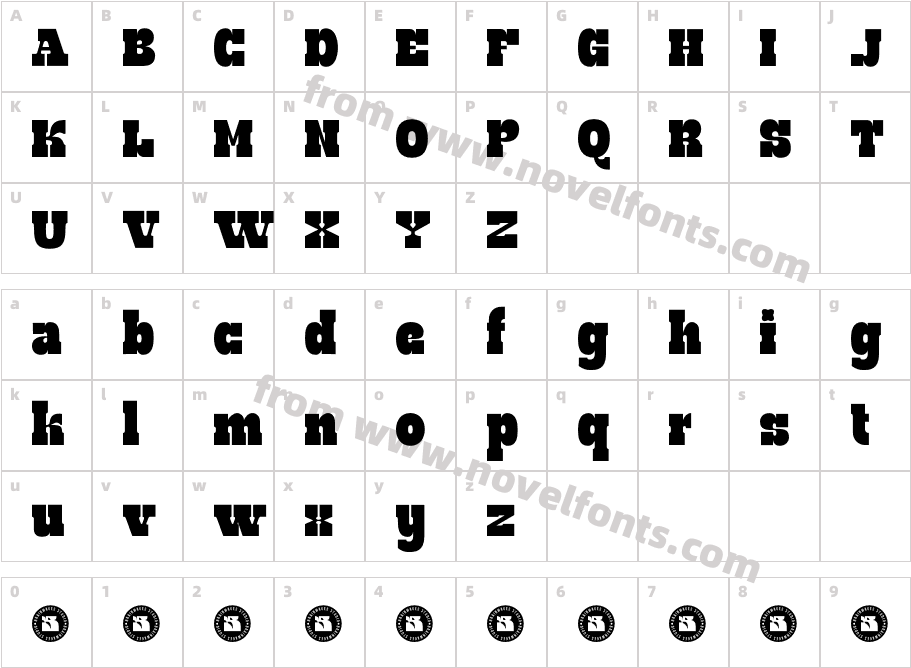 Waverick Demo RegularCharacter Map
