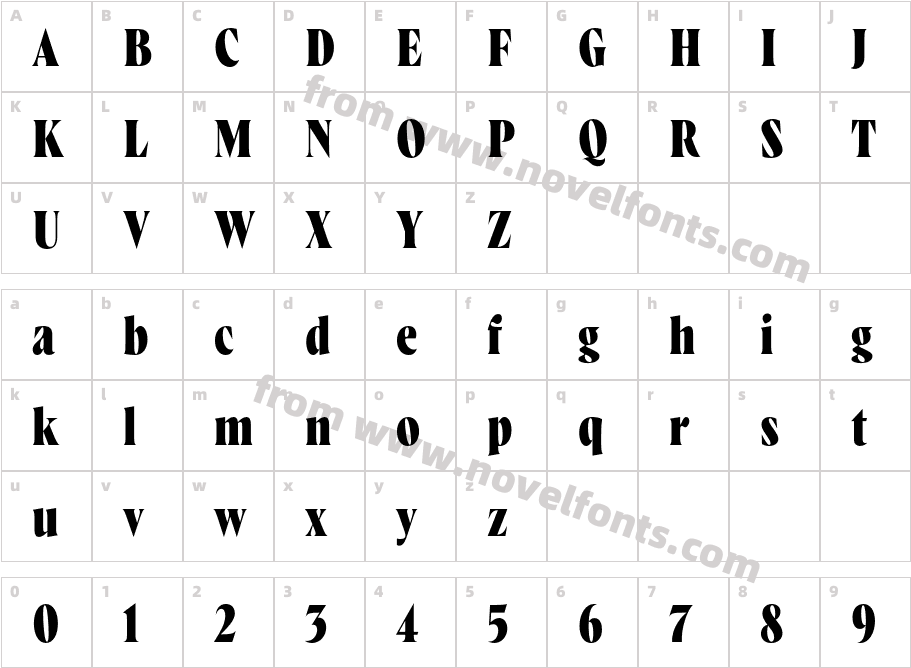 Wayfinder CF Extra BoldCharacter Map