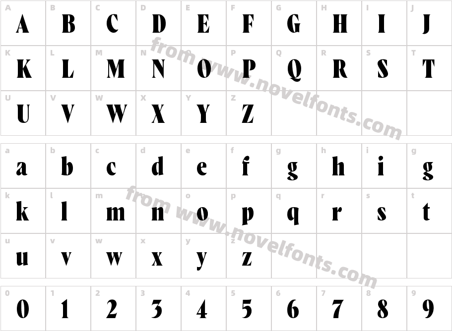 WayfinderCF Extra BoldCharacter Map